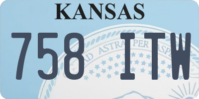 KS license plate 758ITW