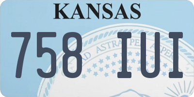KS license plate 758IUI
