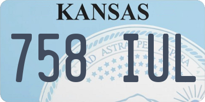 KS license plate 758IUL