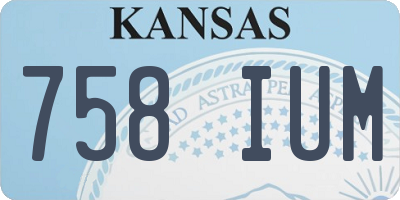 KS license plate 758IUM