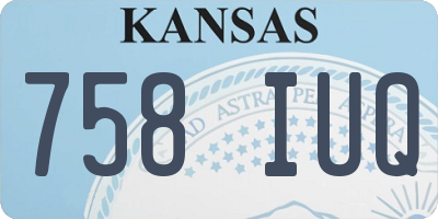 KS license plate 758IUQ