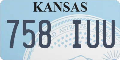 KS license plate 758IUU