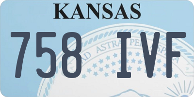 KS license plate 758IVF