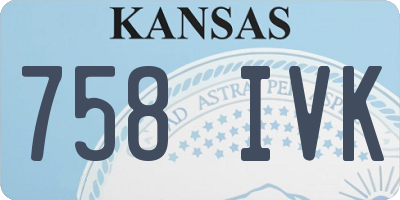 KS license plate 758IVK