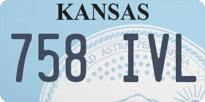 KS license plate 758IVL