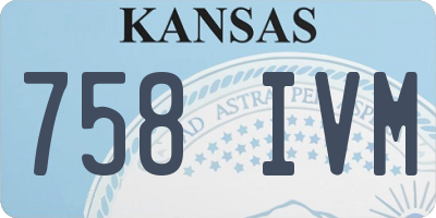 KS license plate 758IVM