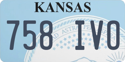 KS license plate 758IVO