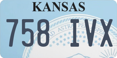 KS license plate 758IVX