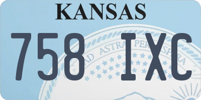 KS license plate 758IXC