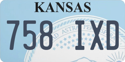 KS license plate 758IXD
