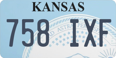 KS license plate 758IXF