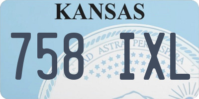 KS license plate 758IXL