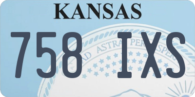 KS license plate 758IXS