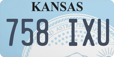 KS license plate 758IXU