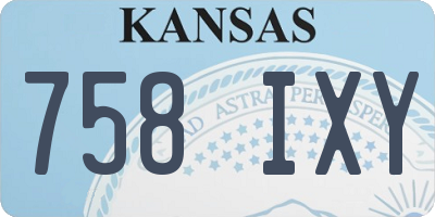 KS license plate 758IXY