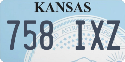 KS license plate 758IXZ