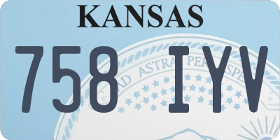 KS license plate 758IYV