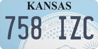 KS license plate 758IZC