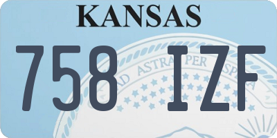 KS license plate 758IZF