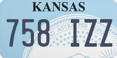 KS license plate 758IZZ
