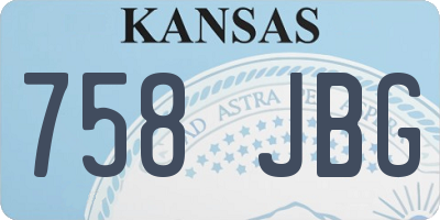 KS license plate 758JBG