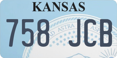 KS license plate 758JCB
