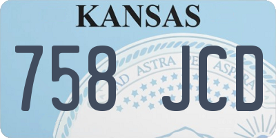 KS license plate 758JCD