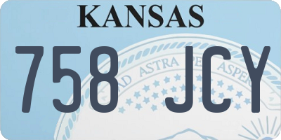 KS license plate 758JCY