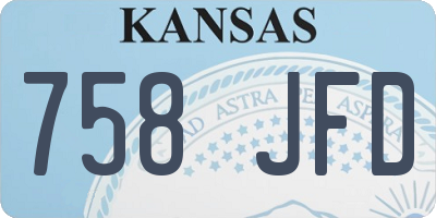 KS license plate 758JFD