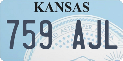 KS license plate 759AJL