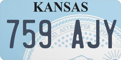 KS license plate 759AJY