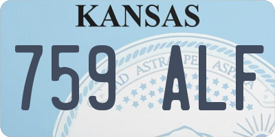 KS license plate 759ALF