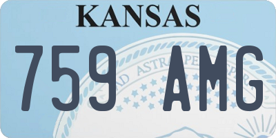 KS license plate 759AMG