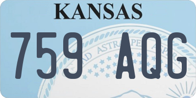 KS license plate 759AQG