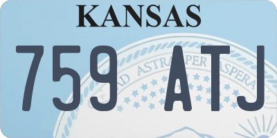 KS license plate 759ATJ