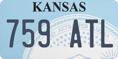 KS license plate 759ATL