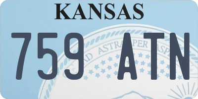 KS license plate 759ATN