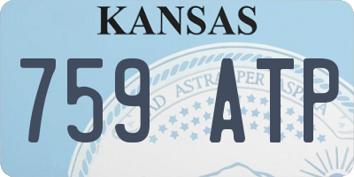 KS license plate 759ATP