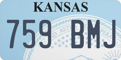 KS license plate 759BMJ