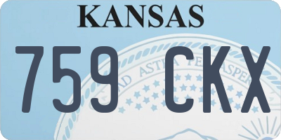 KS license plate 759CKX
