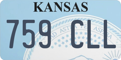 KS license plate 759CLL