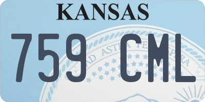KS license plate 759CML