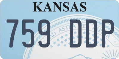 KS license plate 759DDP