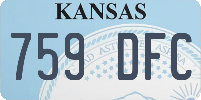 KS license plate 759DFC