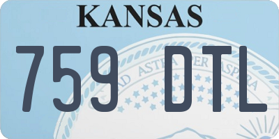 KS license plate 759DTL