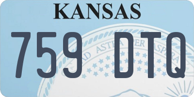 KS license plate 759DTQ
