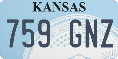 KS license plate 759GNZ