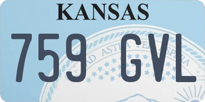 KS license plate 759GVL