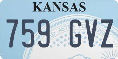 KS license plate 759GVZ