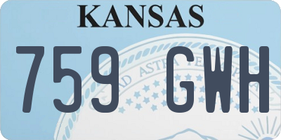 KS license plate 759GWH